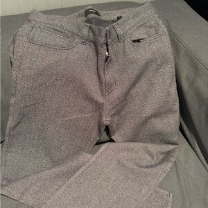 Theory Charcoal Textured Trousers